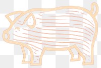 PNG Piggy bank animal mammal livestock. AI generated Image by rawpixel.
