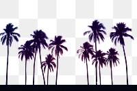 PNG Palm trees summer purple silhouette. AI generated Image by rawpixel.
