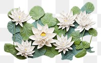 PNG Water lily art pattern flower. AI generated Image by rawpixel.
