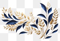 PNG Botanical pattern art gold. 