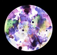 PNG Circle shape purple magnification kaleidoscope. AI generated Image by rawpixel.