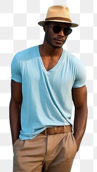 PNG Black male sleeve adult blue. AI generated Image by rawpixel.
