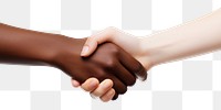 PNG Handshake white background agreement finger. AI generated Image by rawpixel.