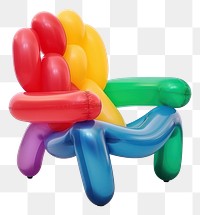 PNG  Balloon chair inflatable creativity. AI generated Image by rawpixel.