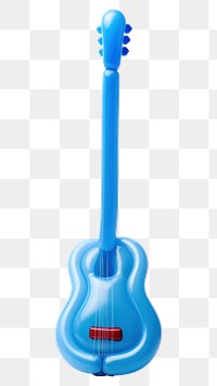 PNG  A balloon twisting in the shape of a guitar white background performance simplicity. AI generated Image by rawpixel.
