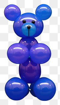 PNG  A bear balloon purple representation. AI generated Image by rawpixel.