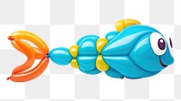 PNG  A fish balloon toy pomacentridae. AI generated Image by rawpixel.