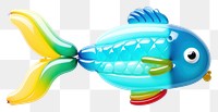 PNG  A fish animal toy representation. AI generated Image by rawpixel.