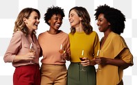 PNG Diverse women laughing portrait smile. AI generated Image by rawpixel.