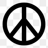 PNG Peace sign symbol white white background. AI generated Image by rawpixel.