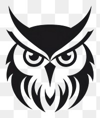 PNG Owl animal black logo