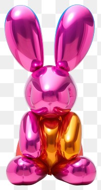 PNG  A rabbit balloon purple toy. AI generated Image by rawpixel.