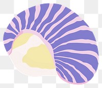 PNG Shell white background invertebrate clothing. AI generated Image by rawpixel.
