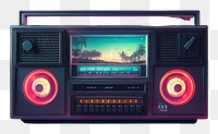 PNG Retro technology electronics multimedia equipment. AI generated Image by rawpixel.