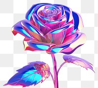 PNG 3d cartoon rose graphics pattern flower. AI generated Image by rawpixel.