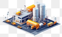 PNG Factory architecture building vehicle. AI generated Image by rawpixel.