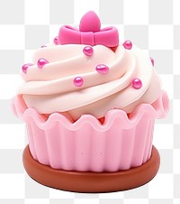 PNG Birthday cake cupcake dessert icing. AI generated Image by rawpixel.
