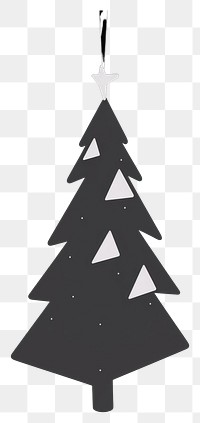 PNG Christmas tree symbol black white. AI generated Image by rawpixel.