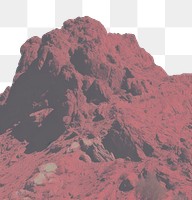 PNG Red desert mountain outdoors nature. AI generated Image by rawpixel.
