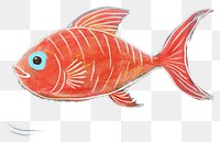PNG Fish animal sketch underwater. AI generated Image by rawpixel.