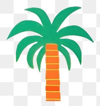 PNG Coconut tree and the beach backgrounds painting pattern. 