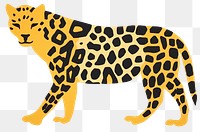 PNG Abstract leopard cheetah animal mammal. 