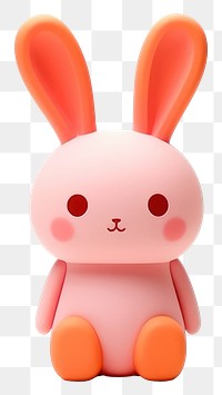PNG Bunny plush cute toy. AI generated Image by rawpixel.