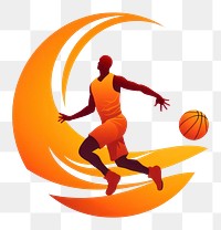 PNG  Basketball sports adult competition. AI generated Image by rawpixel.