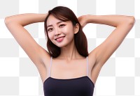 PNG  Asian girl portrait adult smile. AI generated Image by rawpixel.