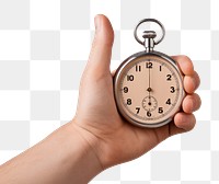 PNG  Hand stopwatch holding hand. AI generated Image by rawpixel.