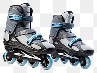 PNG Blue gray inline skates footwear skating transportation. 