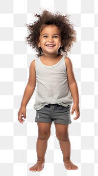 PNG Brazilian toddler smile standing portrait. AI generated Image by rawpixel.