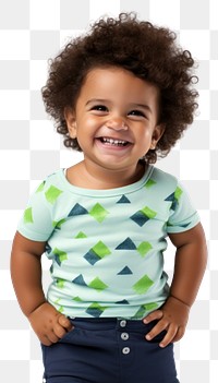 PNG Brazilian toddler smile standing laughing. 