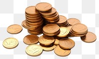 PNG  Coins money investment abundance. AI generated Image by rawpixel.