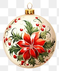 PNG Christmas ornament pattern art white background. AI generated Image by rawpixel.