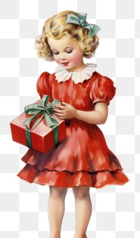 PNG Christmas dress child girl. AI generated Image by rawpixel.