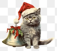 PNG Christmas bell mammal animal kitten. AI generated Image by rawpixel.