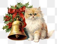 PNG Christmas bell mammal animal pet. AI generated Image by rawpixel.