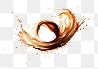 PNG Coffee splashing white background splattered chocolate. AI generated Image by rawpixel.