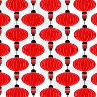 PNG Chinese red lanterns backgrounds pattern architecture. AI generated Image by rawpixel.