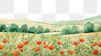 PNG Tomato plants field agriculture landscape grassland. AI generated Image by rawpixel.