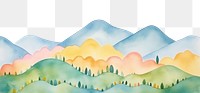 PNG  Hills art backgrounds landscape. AI generated Image by rawpixel.