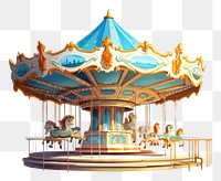 PNG Merry go round in school carousel horse fun