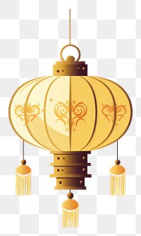 PNG Chinese lamp icon decoration lantern gold. AI generated Image by rawpixel.