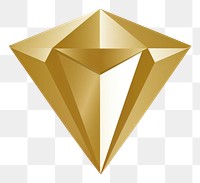 PNG  Diamond icon jewelry gold accessory. AI generated Image by rawpixel.
