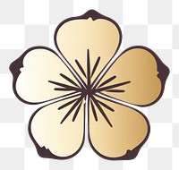 PNG Sakura flower icon nature petal plant. AI generated Image by rawpixel.