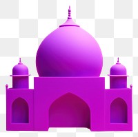 PNG Taj mahal architecture building purple. AI generated Image by rawpixel.