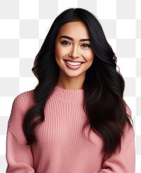 PNG Asian tan woman sweater smiling looking. AI generated Image by rawpixel.