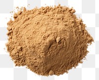 PNG Pile of sand powder white background ingredient. AI generated Image by rawpixel.
