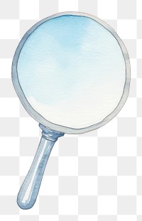PNG Magnifying glass racket white background simplicity. AI generated Image by rawpixel.